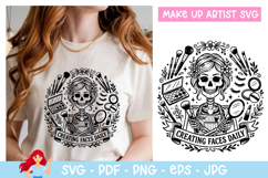 12 Makeup artist SVG, Makeup artist inspired SVG set Product Image 9