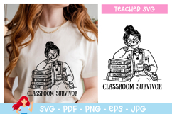 24 Teacher cute SVG bundle , Teacher inspired svg Product Image 5