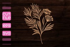 Bouquet of Flowers Laser Cut I Laser Cut SVG Product Image 1