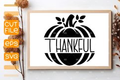 Thankful SVG,Autumn cut file, Door Sign Fall SVG Product Image 1