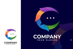 Letter C colorful chat logo Product Image 1