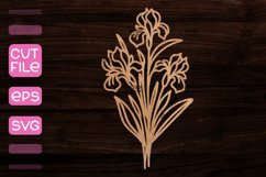 Bouquet of Flowers Laser Cut I Laser Cut SVG Product Image 1