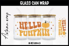 Autumn Glass Wrap Svg,16oz Libbey Wrap, Autumn SVG Glass can Product Image 1