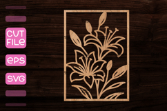 30 Frames with Flowers SVG,Wood cut frame template Product Image 22