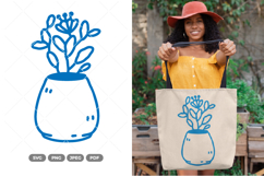 Cute Potted Plant SVG &amp; Clipart Product Image 1