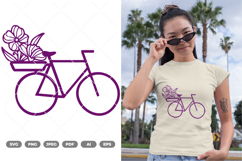 Spring Bicycle SVG &amp; Clipart Product Image 1