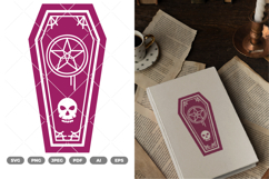Coffin Skull SVG &amp; Clipart Product Image 1
