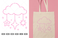Planets And Cloud SVG &amp; Clipart Product Image 1