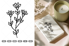 Wildflower SVG &amp; Clipart Product Image 1
