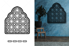 Ornamental Decorative Window SVG &amp; Clipart Product Image 1
