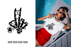 Skeleton Hand SVG &amp; Clipart - Halloween SVG Product Image 1