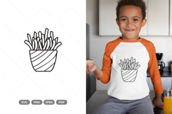 French Fries SVG &amp; Clipart - Fast Food Clipart Product Image 1