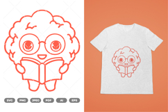 Brain Mascot SVG &amp; Clipart Product Image 1