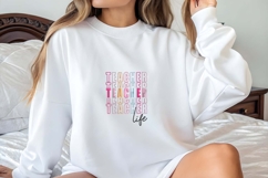 Teacher Life Modern Embroidery Design Product Image 3