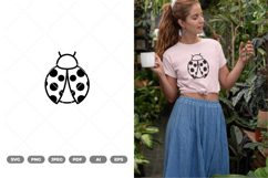 Ladybug Doodle SVG &amp; Clipart Product Image 1