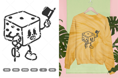 Dice Mascot SVG &amp; Clipart Product Image 1