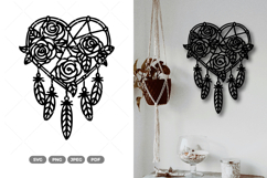 Heart Dream Catcher SVG &amp; Clipart Product Image 1