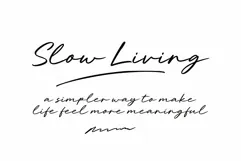 Simple Living Simple Living Modern Handwriting Script Font Product Image 3