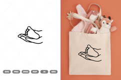 Mom and Baby Illustration SVG &amp; Clipart Product Image 1