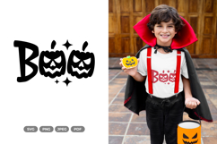Boo SVG &amp; Clipart - Halloween Cut File Product Image 1