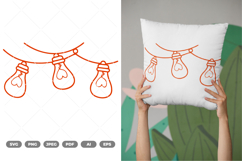 Love Light Bulbs SVG &amp; Clipart Product Image 1