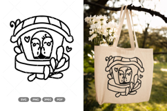 Bird House Doodle SVG &amp; Clipart Product Image 1