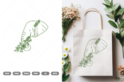 Floral Elephant SVG &amp; Clipart Product Image 1