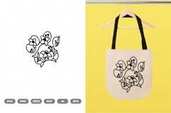 Floral Paw SVG &amp; Clipart Product Image 1