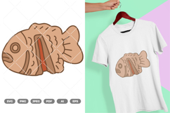 Taiyaki Colored SVG &amp; Clipart Product Image 1