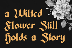 Kosegry A Bold Blackletter Font Product Image 3