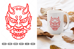 Oni Mask SVG &amp; Clipart Product Image 1