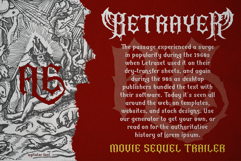 Agitator Blackletter Font Product Image 3