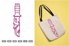 Skull Knife SVG &amp; Clipart Product Image 1
