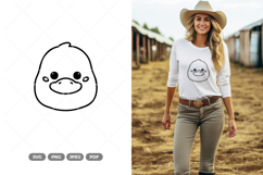 Farm Duck Head SVG &amp; Clipart Product Image 1