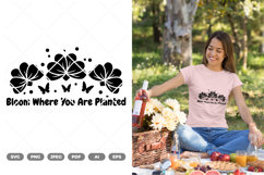 Bloom Where You Are Planted SVG &amp; Clipart Product Image 1