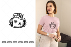 Fireflies in Jar SVG &amp; Clipart Product Image 1