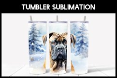 6 Winter Cane Corso Dog Tumbler Sublimation |Winter Tumbler Product Image 4