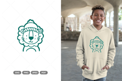 Winter Lion SVG and Clipart Product Image 1