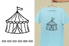 Circus Tent SVG &amp; Clipart Product Image 1