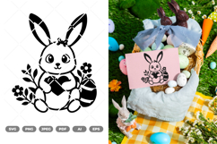 Easter Bunny SVG &amp; Clipart Product Image 1
