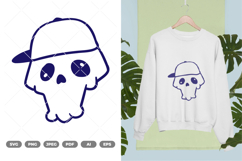 Funny Face Skull SVG &amp; Clipart Product Image 1