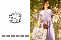 Fruit House Doodle SVG &amp; Clipart Product Image 1