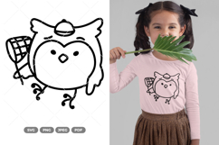 Kawaii Owl SVG &amp; Clipart Product Image 1