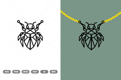 Geometrical Bug Necklace SVG &amp; Clipart Product Image 1