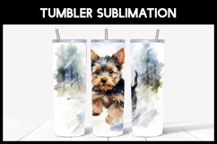6 Winter Yorkshire Dog Tumbler Sublimation|Winter Tumbler Product Image 4