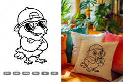 Detective Crow SVG &amp; Clipart Product Image 1
