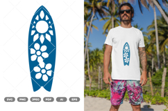 Surfboard SVG &amp; Clipart Product Image 1