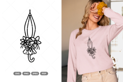 Floral Umbrella SVG &amp; Clipart Product Image 1