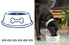 Pet Bowl SVG &amp; CLipart Product Image 1