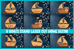 9 Boat Laser Cut Home Decor - Wooden Decor Laser Cut Product Image 1